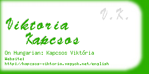 viktoria kapcsos business card